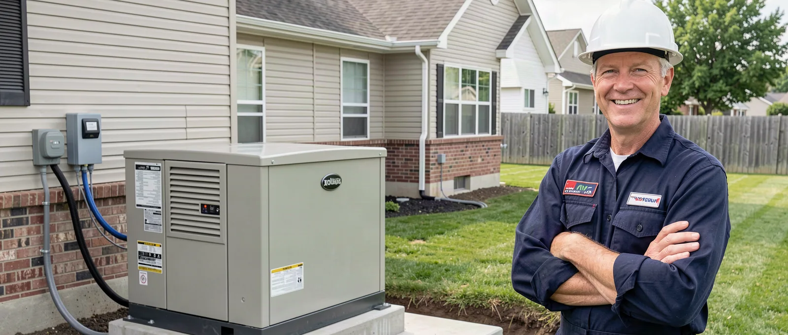Generators contractor on a job site in Baton Rouge, LA